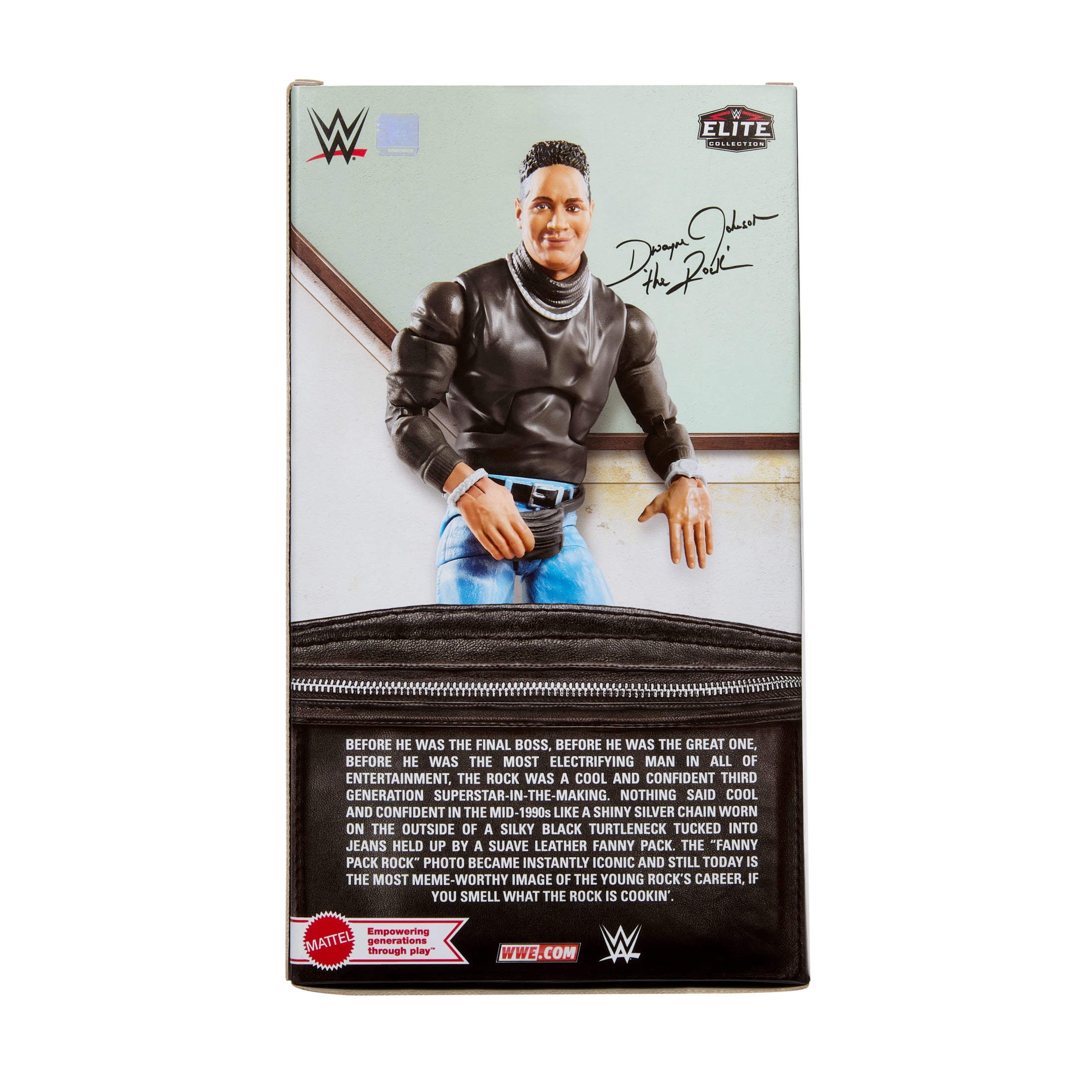 WWE Elite Collection The Rock Action Figure & Accessories, 6-inch Collectible Set (Styles May Vary)