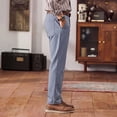 thumbnail image 4 of GINGTTO Men‘s Stretch Pinstripe Chino Pants, Slim Fit, 4 of 7