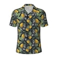 thumbnail image 2 of Daiia Hand Drawn Citrus Fruits Elegant Lemons Pattern Men’s Polo Shirts,Solid Deck Shirt,Classic Fit, Breathable Cotton Polo for Casual and Sport Wear-XX-Large, 2 of 7