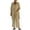 Khaki, variant on Ahabrexf Women's Solid Color Jacket with Camisole and Pants 3-Pc Set Casual Loose Fit Summer Outfit
