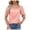C294 Pink, variant on Gbsyewxs Shirts For Women Square Neck Puff Sleeve Ruffle Solid Color Casual Summer Womens T Shirt Black