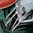 thumbnail image 4 of 2 in 1 Watermelon Slicer & Cutter-Stainless Steel Fruit Cutting Fork Melon Cube Cutting Tool for Kitchen Gadget, 4 of 5