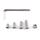 thumbnail image 4 of Riwesomey Tornillos M3 de 500 piezas, pernos de reparación de acero inoxidable multiusos, tuercas con caja de almacenamiento, accesorio de cabeza Herramientas y ferretería Riwesomey  TO009869-00, 4 of 6