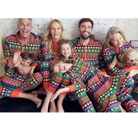 

New Christmas Family Matching Pajamas Set Women Men Kid Adult Sleepwear Nightwear