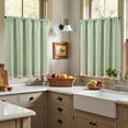 thumbnail image 4 of Cortina Jinchan para Cocina de Lino a Rayas 91x91 cm, 4 of 9