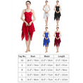 thumbnail image 6 of IBTOM CASTLE Women Lyrical Dance Dress Modern Contemporary Ballet Dancewear Spaghetti Strap Chiffon Flowy Dress XL Red, 6 of 8