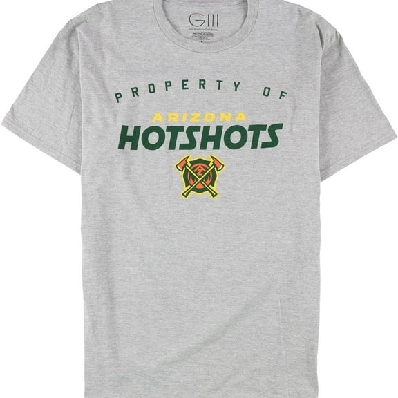 G-III Sports Mens Arizona Hotshots Graphic T-Shirt, Grey, Medium