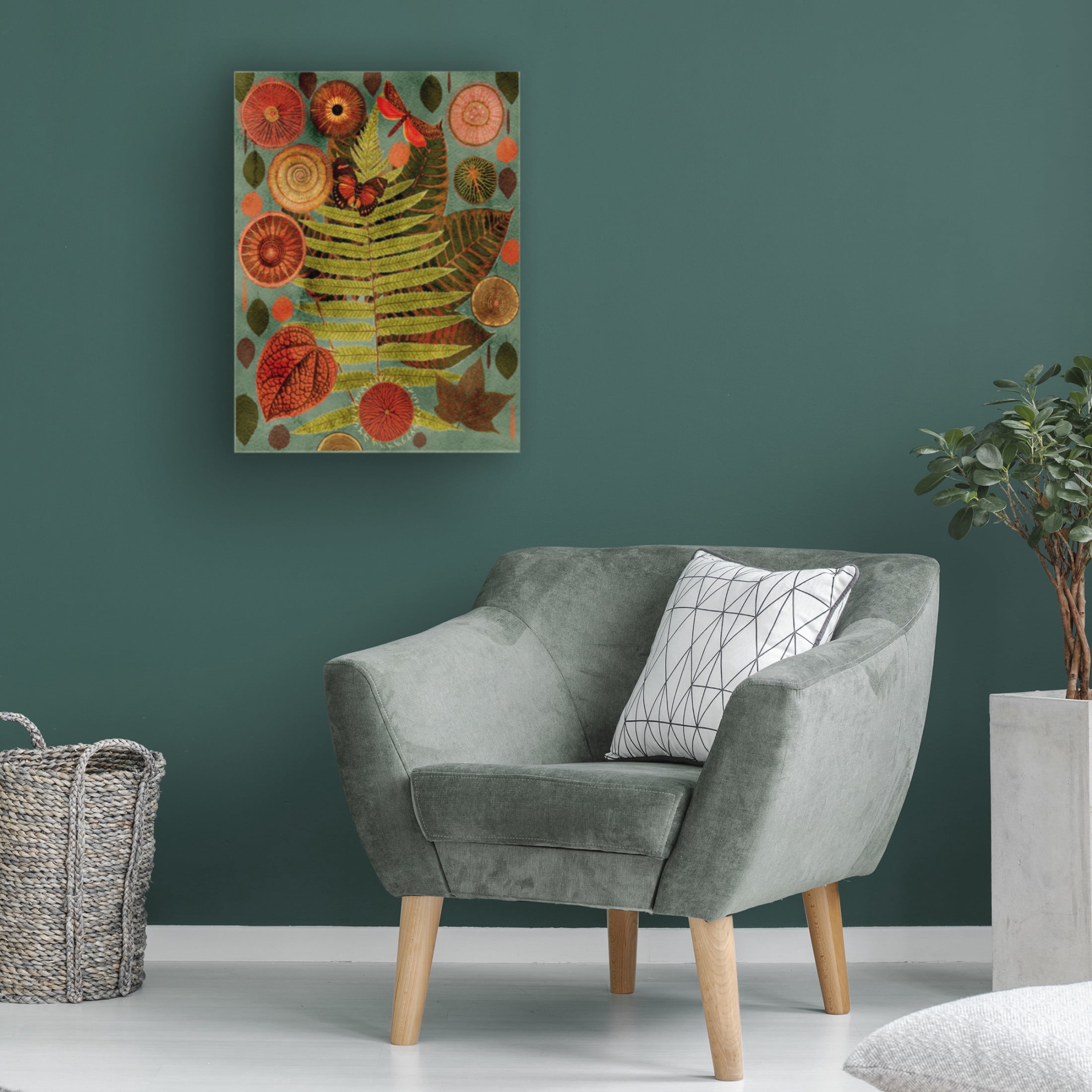 Trademark Fine Art giovanna nicolo  Terracotta Blues Variation Canvas Wall Art