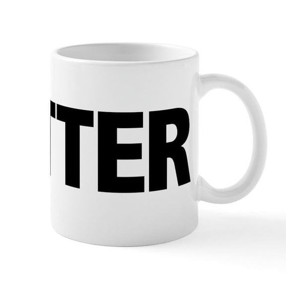CafePress - QUITTER Mug - 11 oz Ceramic Mug - Novelty Coffee Tea Cup