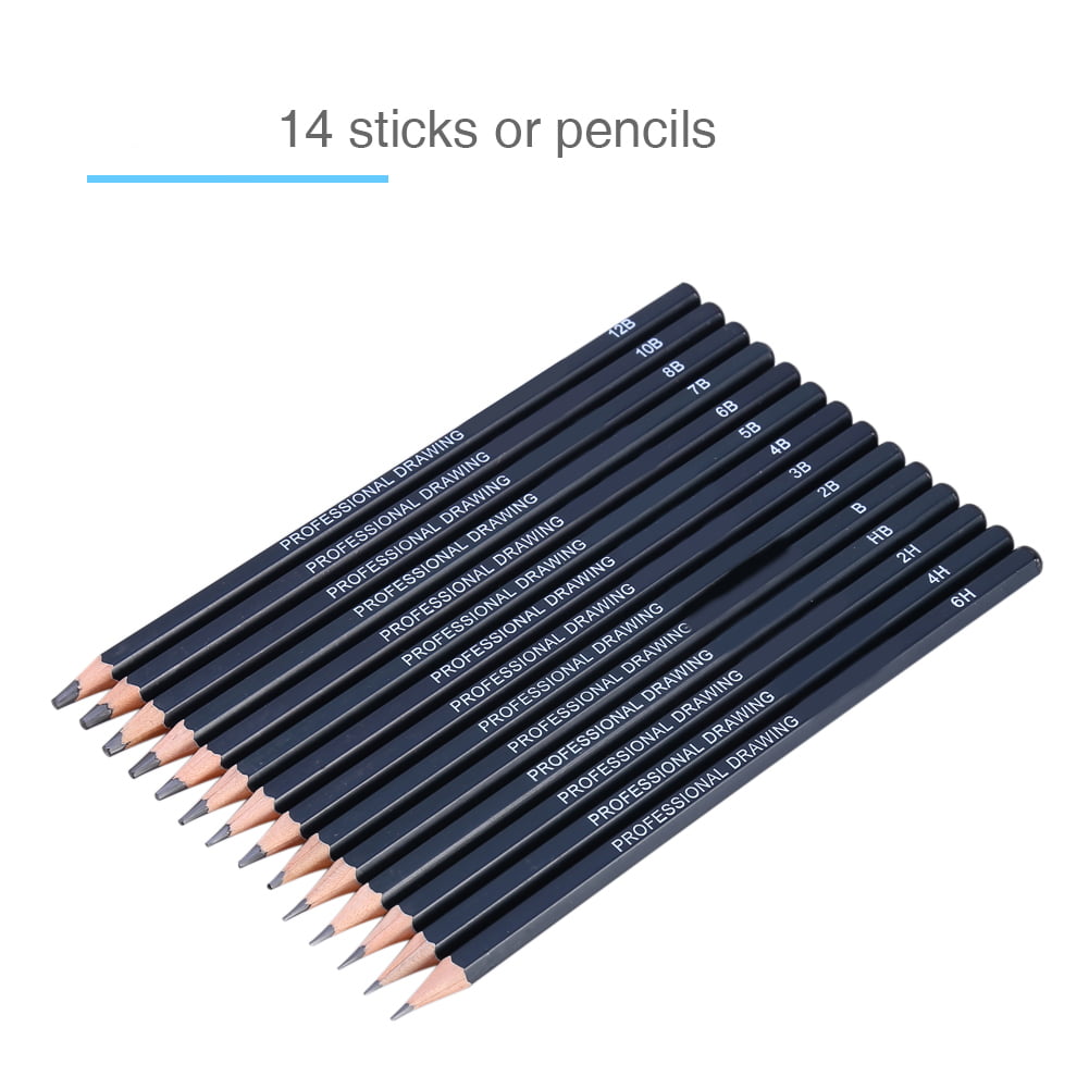 ArtSkills Premium Drawing Pencils 2.5 mm 2B2H6BHB Hardness Black Pack of 8  - Office Depot