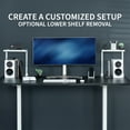 thumbnail image 4 of VIVO White Clamp-on 13" Above or Below Desk 2-Tier Shelving Unit, Desk Organizer, 4 of 9