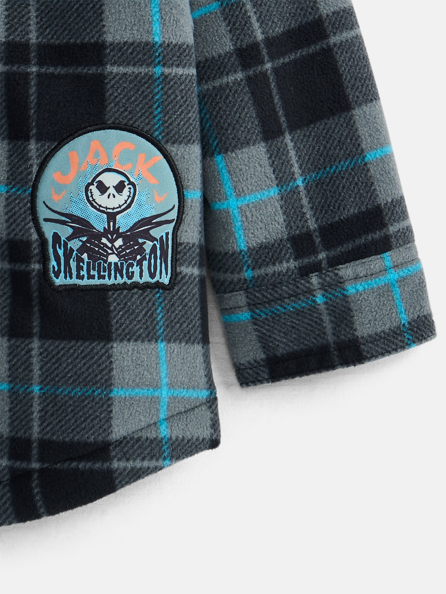 Nightmare Before Christmas Toddler Boys Shacket with Long Sleeves, Sizes 2T-5T