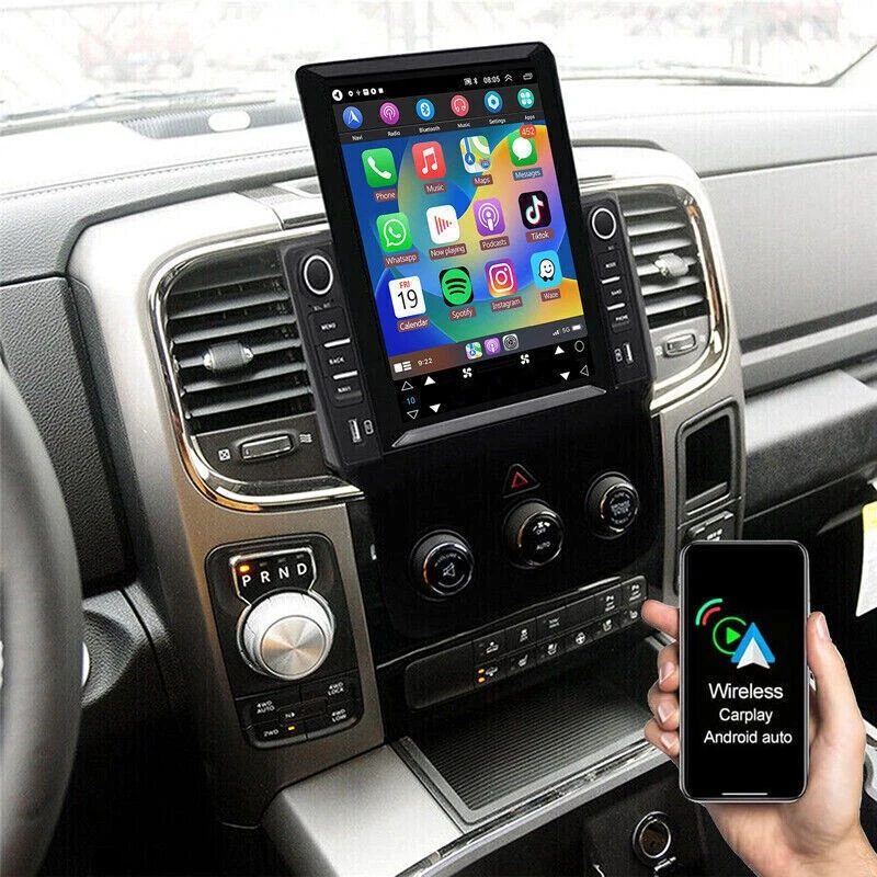 8Core Android 13 Car Stereo For Ford F150/F250/Fusion/Explorer - Wireless CarPlay, 4+64GB, GPS, Backup Camera