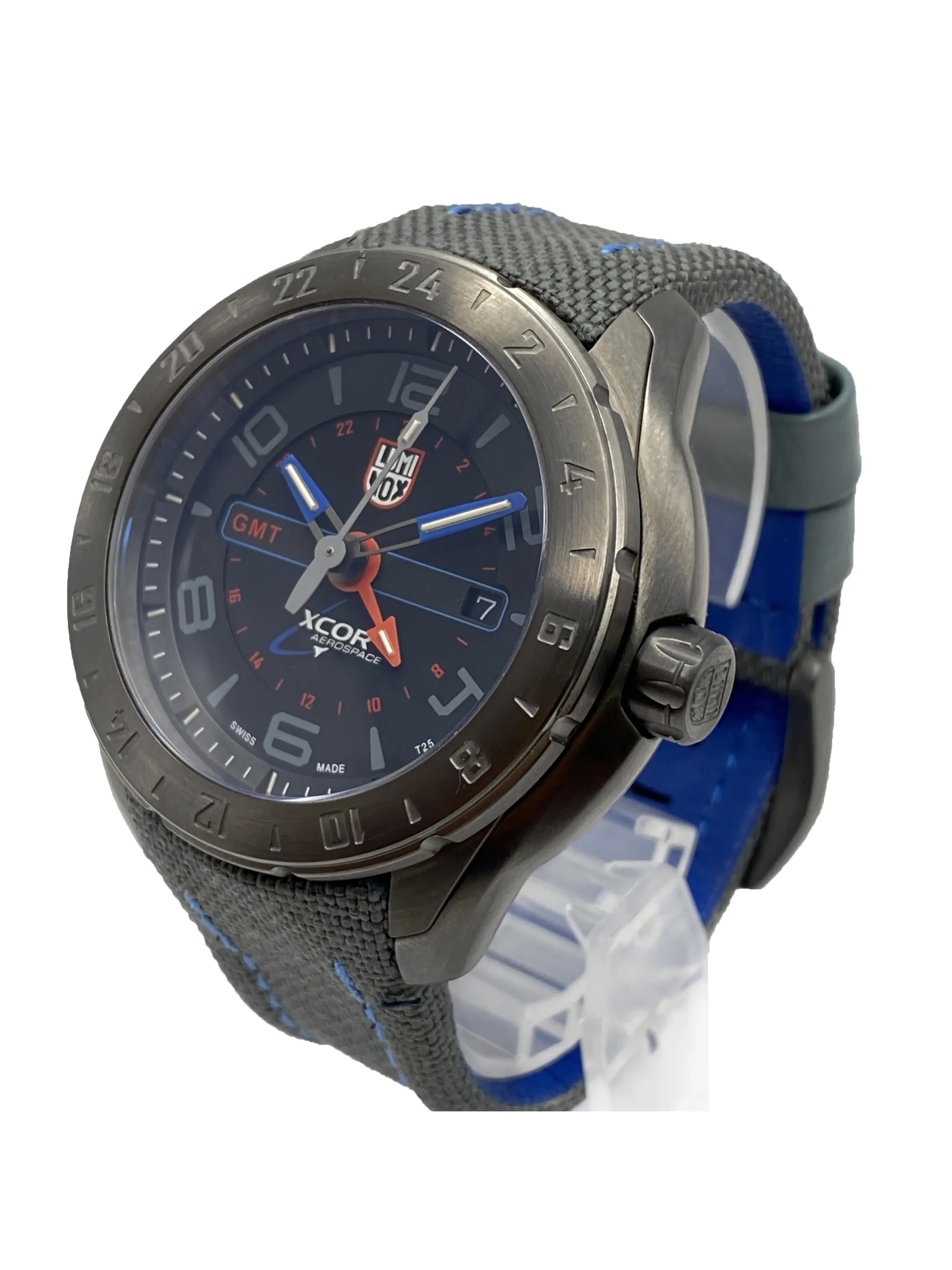 Luminox Xcor Aerospace GMT 45.5mm Steel Black Dial Quartz Men Watch XU.5121.GN.1