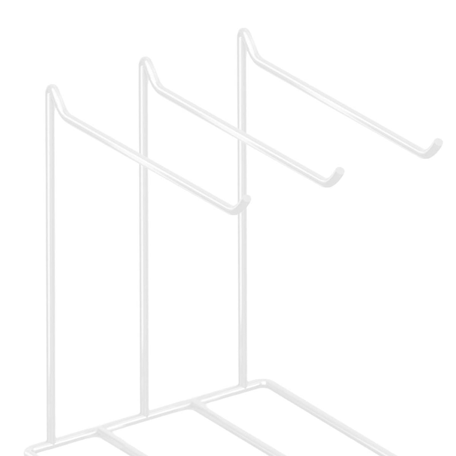 FVDPWYE Jewelry Organizer Earrings Storage Holder Countertop Organization with 3 Hangers White