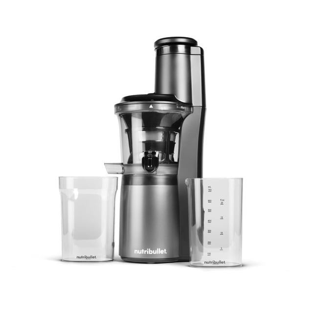 Nutribullet - Exprimidor lento, máquina exprimidor de masticaje lento, fácil de limpiar, motor silencioso y función inversa, sin
