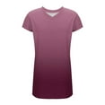 thumbnail image 3 of Mgmyaa Women's Casual T-Shirt Dresses V-neck Short Sleeved Mini Dress, 3 of 5