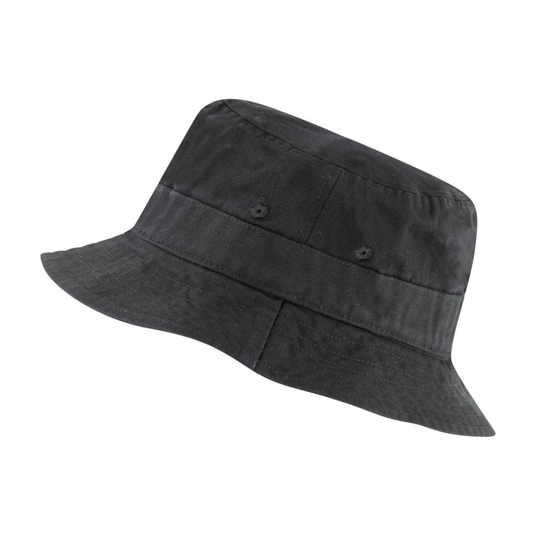 Market Layne Unisex Black Bucket Hat for Adult Teens Medium