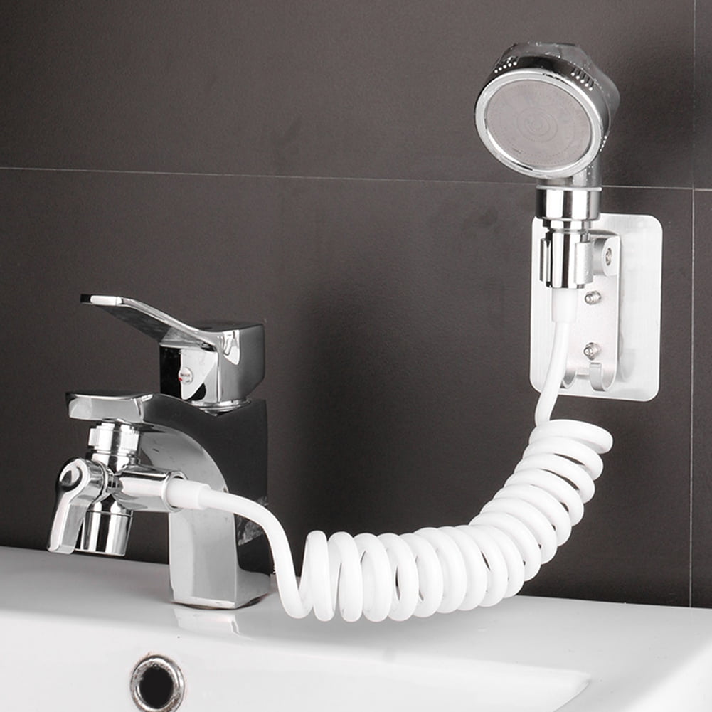 Kitchen Bathroom Hose Bath Tub Shower Hand Held Spray Mixer Spout Faucet Tap Set 