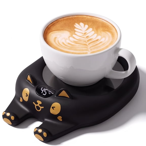 Mug Warmer, 3 Temp Settings Electric Plate with Auto Shut off, Coffee Cup Warmer for Coffee, Tea, Water, Milk and Cocoa