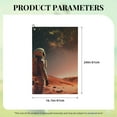thumbnail image 4 of Naloa Astronaut On Mars A Golf Towel Golf Gift for Men and Women Golf Towel with Carabiner Clip to Quickly Remove Mud, Dirt and Sweat, 4 of 8