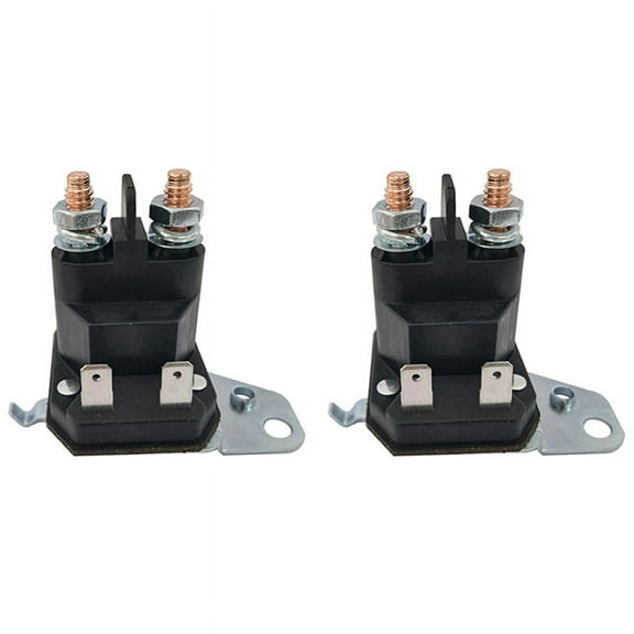 2X Electromagnetic Suitable for 762-1261-211-50 762-1261-211-51 12V 100A 4 Terminal and Lawn Mower Tractor