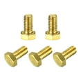 thumbnail image 1 of Unique Bargains Brass Hex Bolts, 5/16-18x5/8' 5 Pack Fully Thread Grade 4.8 Machine Screws, 1 of 4