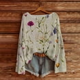 thumbnail image 4 of Bovemsi Sweaters for Women Cozy Women's Art Print Casual Pullover Sweater Knitted Fashion Long Sleeve Crewneck Blouse Winter Top Fall Sweaters, 4 of 4