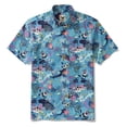 thumbnail image 3 of Yiume Men's Hawaiian Shirt Fish & Turtle Shirt Short Sleeve Button-down Summer Beach Shirts Blue, 3 of 11