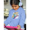 thumbnail image 2 of Kids In A Rainbow Traind Hoodie Juniors -Image by Shutterstock,  Large, 2 of 4