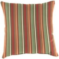thumbnail image 5 of Jordan Manufacturing 18" x 18" Carter Autumn Maroon Stripe Square Outdoor Throw Pillow (2 Pack), 5 of 11