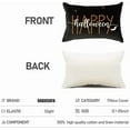thumbnail image 5 of Halloween Pillows Covers 12x20 Inch,Bat Pillow Case,Halloween Throw Pillows,Outdoor Lumbar Orange and Black Cushion Cover,Halloween Decorations for Bedroom(7-12), 5 of 6