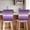 Purple, variant on Navy Blue Ombre Chair Back Cover for Dining Room Set of 8, Gradient Navy Blue Woods Farmhouse Removable Kitchen Chair Slipcovers, Washable Seat Protector for Restaurant Party Banquet Wedding Décor