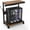 Brown, variant on Adjustable Mobile CPU Stand with Power Outlet 2-Tier Rolling Computer Tower Cart with Wheels Wood and Steel PC Holder for Home Office Natrual
