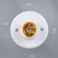 thumbnail image 5 of E27 Screw Cap Socket White Ceiling Light Lamp Bulb Fixing Base Stand, 5 of 5