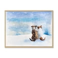 thumbnail image 3 of Designart Dogs During Christmas Season Children's Art Floating Frame Wall Art, 3 of 4