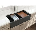 thumbnail image 3 of BOCCHI 1505-014-0120 Contempo Apron Step Rim Fireclay 36" Kitchen Sink Biscuit, 3 of 7