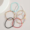 thumbnail image 3 of SmartBy 7Pcs Bohemian Women Anklet Round Beads Handmade Barefoot Ankles Bracelets Jewelry for Beach, 3 of 7