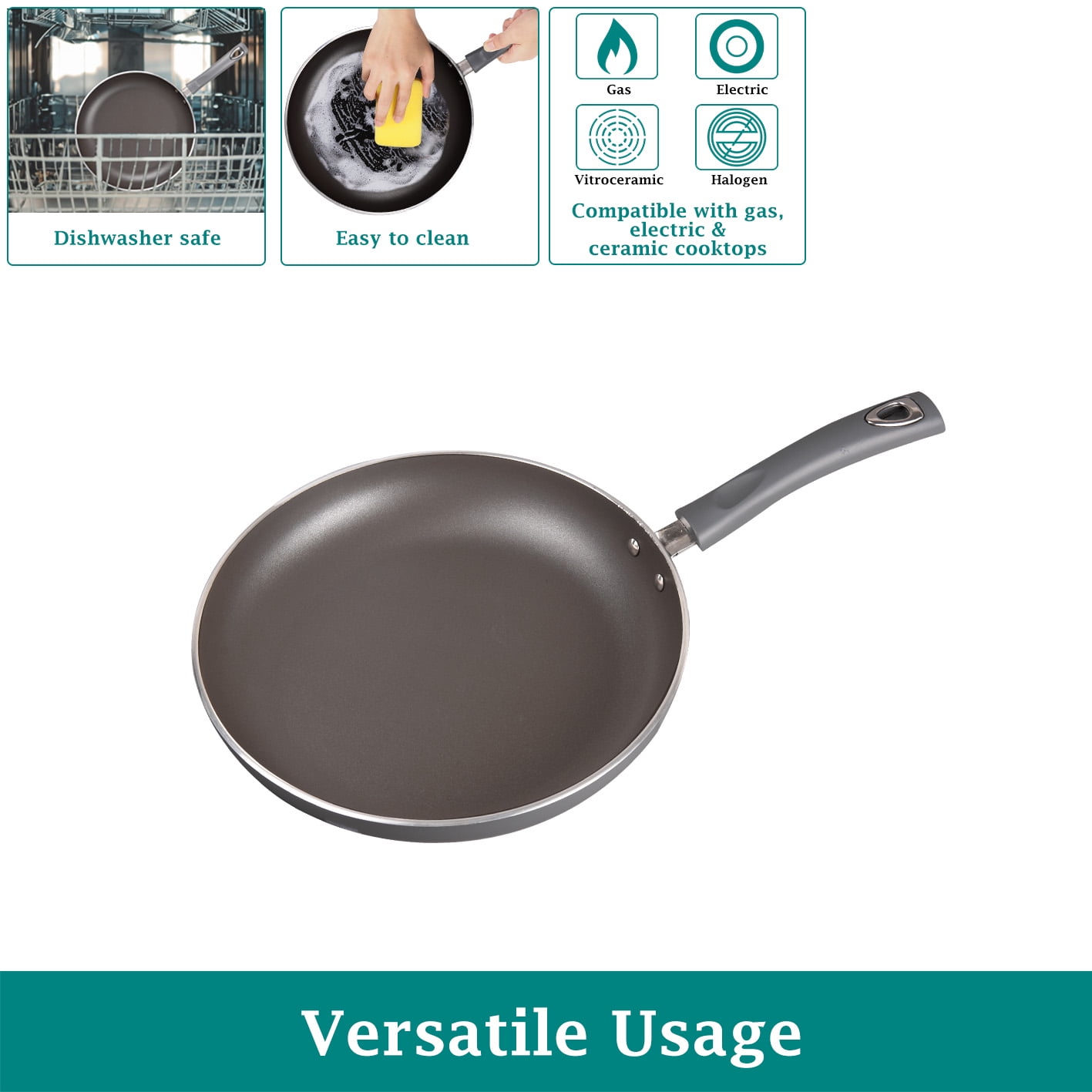 (2 pack) Mainstays 12" Heavy Weight Non-Stick Skillet