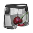 thumbnail image 4 of Uemuo Cherries laid Pattern Men's Boxer Briefs,Trunk Anti-Chafing,Comfortable, Durable, and Stylish Underwear-X-Large, 4 of 9