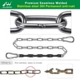 thumbnail image 2 of Cadenas para Columpio SELEWARE 165 cm Acero Inoxidable Capacidad 450 kg, 2 of 8