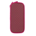 thumbnail image 2 of XMXY Kaleidoscope Seamless Checkered Pencil Case Cute Aesthetic, Portable Pencil Bags with Compartments Zipper Pink, 2 of 7