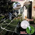 thumbnail image 4 of 200" Halloween Spider Web + 59" Giant Spider Decorations Fake Spiders with Triangular Huge Spiders Web for Indoor Outdoor Halloween Decorations Yard Home Costumes Parties Haunted House Décor, 4 of 7