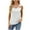 White, variant on Timegard Tank Tops for Women Textured Fitting Comfy Solid Color Casual Sleeveless Tops Summer Fashion