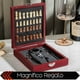 thumbnail image 4 of Set De Vino Juego De 4 Pz Accesorios Para Vino Con Ajedrez En Caja De Madera RD ROYAL COOK PERCHERO, 4 of 5