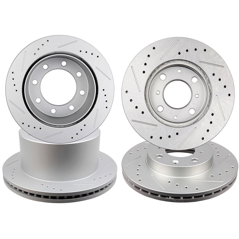 Lexus Rotors Slotted Rotors ACB ZONE Drilled & Slotted Front Brake Rotors For Lexus ...