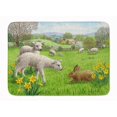 thumbnail image 1 of Carolines Treasures ASA2179RUG Lambs,Sheep & Rabbit Hare Tapis en Mousse à Mémoire de Forme Lavable en Machine, 1 of 4