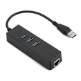 thumbnail image 1 of Ethernet Adapter Ethernet Converter Portable RJ45 X1 RJ-45 + USB HUB HUB To RJ45 Practical ABS For Gigabit Ethernet, 1 of 8