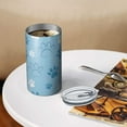 thumbnail image 3 of 20oz Coffee Tumblers Blue Dog Paw Footprint Stainless Steel Vacuum Insulated Travel Tumbler Coffee Cups Mug with Lid and Straw with Cleaning Brush for Cold & Hot Drinks, 3 of 5