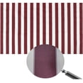 thumbnail image 1 of Stripe Canvas Polyester Fabric 60" (Burgundy/White 5, Yards), 1 of 2